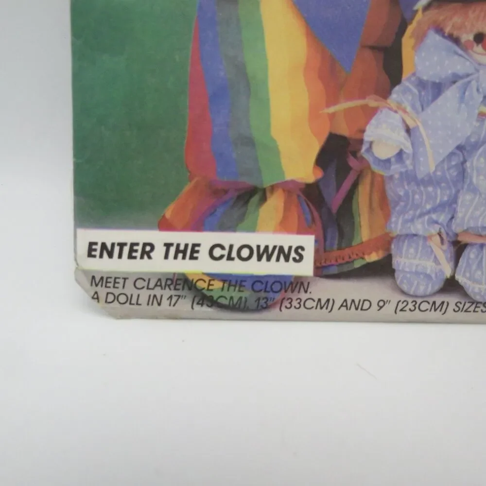 McCall's Crafts 9357 Clown Dolls Stuffed Animal 17